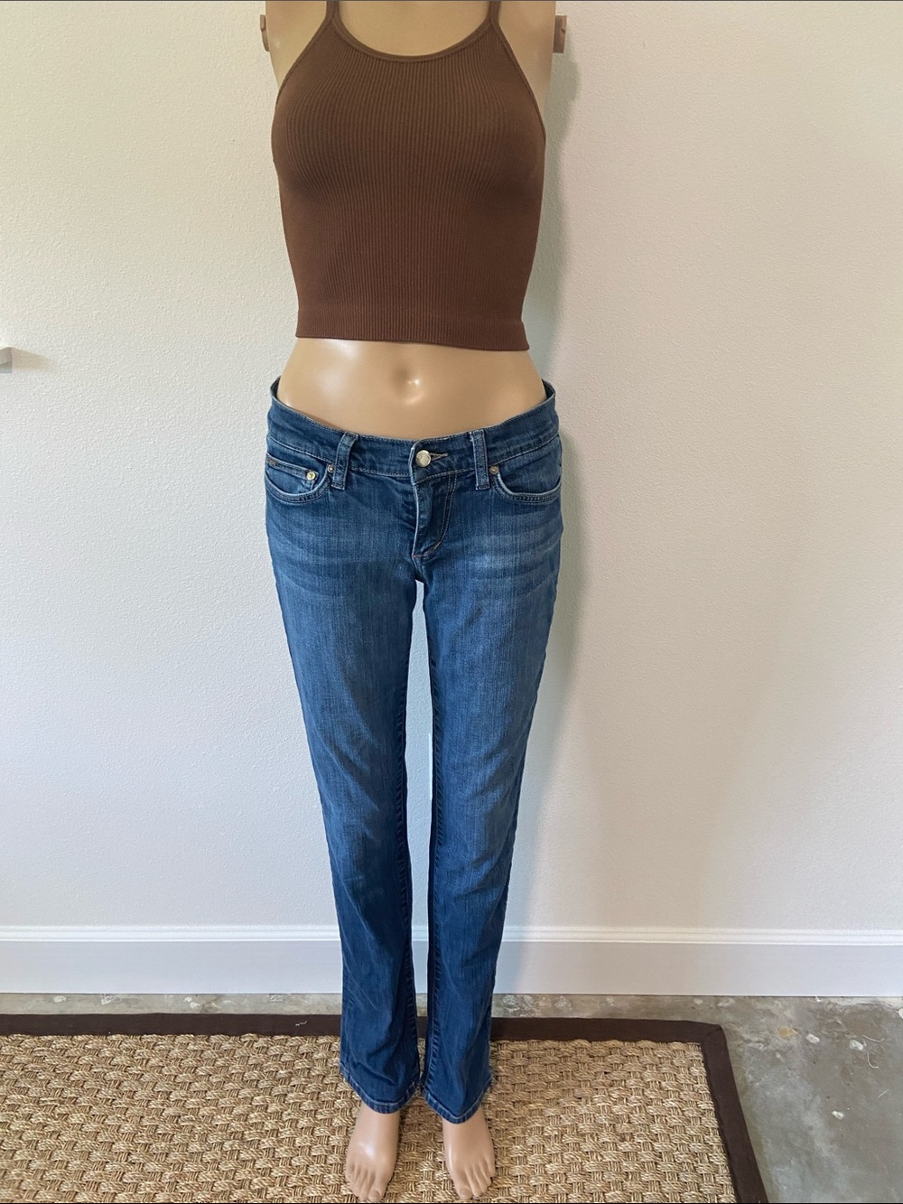 Joe's Jeans Women's Medium Blue Straight-Leg Jeans